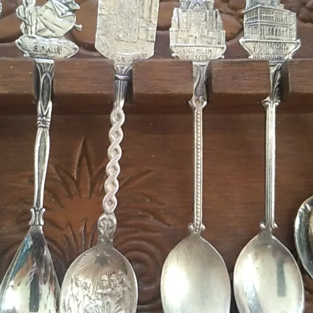 Lot of 16 Souvenir Spoons from US, Foreign Countries, Historical Events 🚀